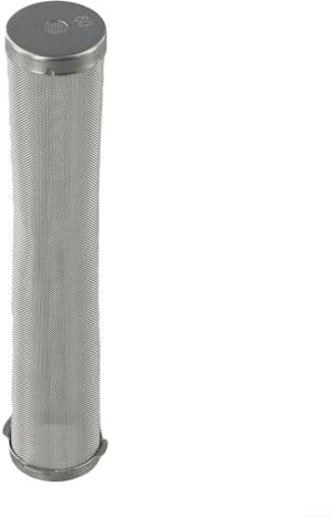 Airless Spray Outlet Manifold with 4 Wings and Bottom Hole, Stainless Steel 304 Filter for Water-Based Lacquer, 144 mm H x 26. mm D, 60/80/150/200 Mesh(60mesh)
