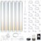 LAMPAOUS Led Unterbauleuchte Smart Dimmbar 4W*6 24W 2700K bis 6500K Nachtlicht Küchenlampen Schrankbeleuchtung Lichtleiste kompatiable mit Echo Alexa Siri Echo Google Home und IFTTT(Kein Hub Nötig)