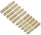 sourcing map M4x25mm Suspensión Pernos, 24uds Doble Extremo Rosca Espiga Tornillos para Madera Muebles Conexión
