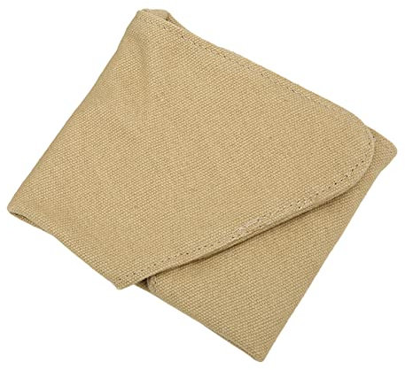 Bnineteenteam Dreibein-Hocker, Faltbar, Tragbar, Dreieck-Hocker, Handgefertigt, Robuster Camping-Hocker, Stoff für Grillparty, Wandern (Khaki