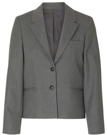 SELECTED FEMME Donna Slfrita Lano Blazer Noos, Melange Grigio Medio, 42