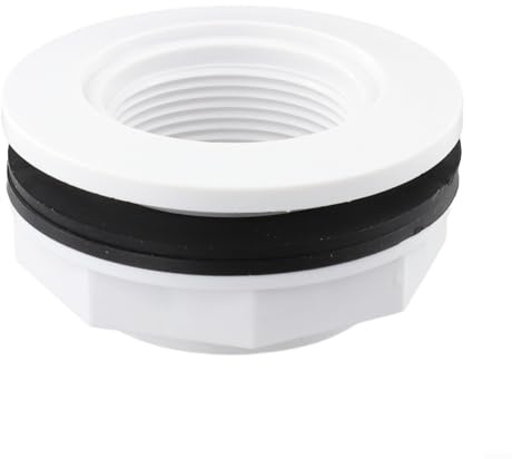 Raccord d'entrée de piscine fileté de 3,8 cm de rechange pour Hayward SP1023 avec écrou de verrouillage et joint d'étanchéité pour piscines hors sol