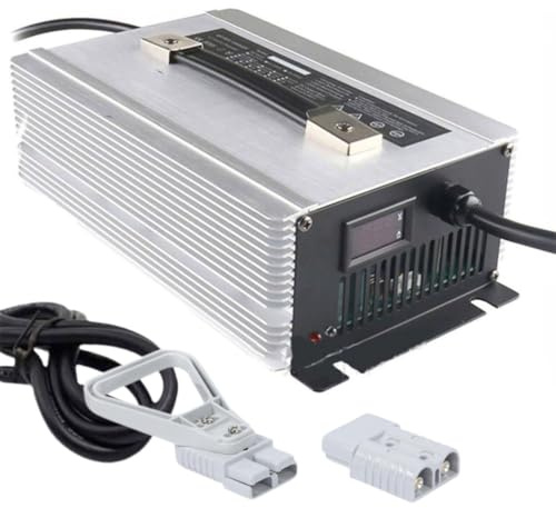 WLEJSL Caricabatterie Intelligente Carrelli Elevatori, Caricabatteria Ad Alta Potenza 12 V/24 V/36 V/48 V/60 V/72 V, Caricabatterie Mantenimento Spina Anderson 350 A Batterie al Piombo,36V 40A