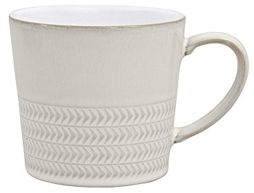 Denby Natural Canvas Textured Mug, Cream, Large