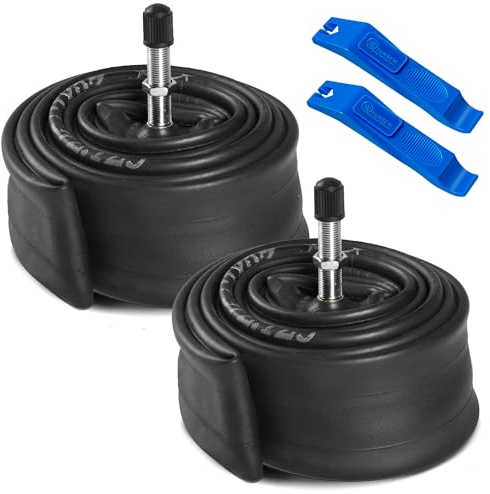 YunSCM 2PCS 45/57-507 Verdickung 24 Zoll Schlauch 24x1.75 24x1.95 24x2.10 24x2.125 24x2.25 Autoventil AV40mm Valve kompatibel 24 Zoll Fahrradschlauch Elektro/Mountain 24x1.75/1.95/2.125/2.25