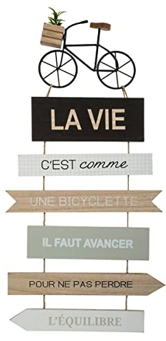 Decorazione murale con bicicletta in pannello di legno MDF