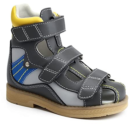 Sandales orthopédiques pour les tout-petits avec soutien de la voûte plantaire et de la cheville,chaussures correctrices à dos élevé pour les enfants