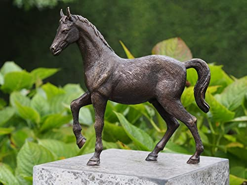 Thermobrass bronsfigur lyftande häst
