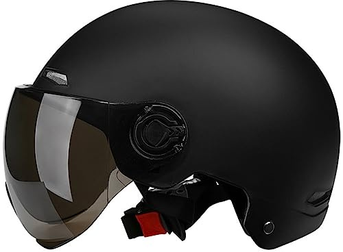 ZLYJ Adult Electric Bicycle Helmet, Removable Protective Bicycle Helmet, Removable Sun Visor Replacement, Adjustable Mountain Road Bike Helmet F