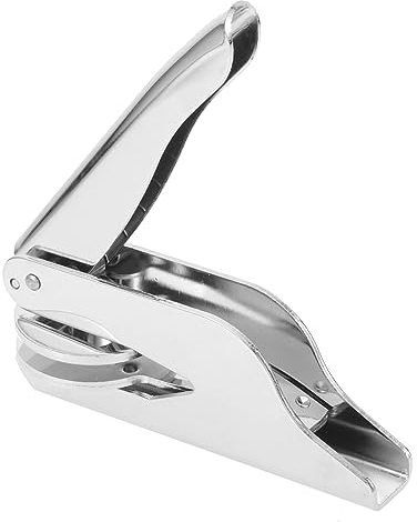 MAGICLULU Prägemaschine Siegelprägegerät Siegelprägewerkzeug Aus Handprägestempel Prägesiegelstempel Offizieller Siegelpräger Papierprägegerät Buchprägestempel Rostfreier Stahl Metall