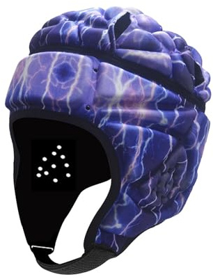 Perfeclan Casco de Rugby para niños, Gorra Protectora de Rugby, Casco de Rugby Ajustable, Protectores de Cabeza de Rugby para Entrenamiento de lanzadores,