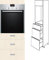 Premium-Ambiente QCF18 Hochschrank 3-Schubladen Herd/Micro TANDEMBOX ANTARO 154cm hoch Vollauszug Softclosing eingelassener Griff EURODEKOR® (Breite 60cm, 18 Woodline Creme)