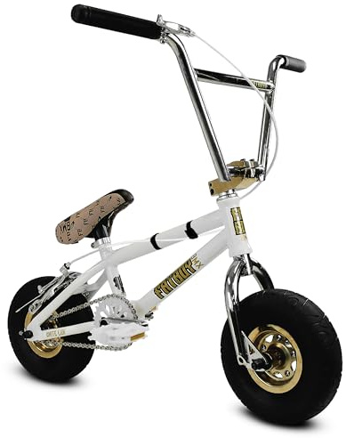 Fatboy Mini BMX in PRO Model with 3pc Crank or Assault Model with 1 pcs Crank - New to The Fatboy Line is The Riot Entry Level Mini BMX with 1-pc Crank (Pro-White Lux)