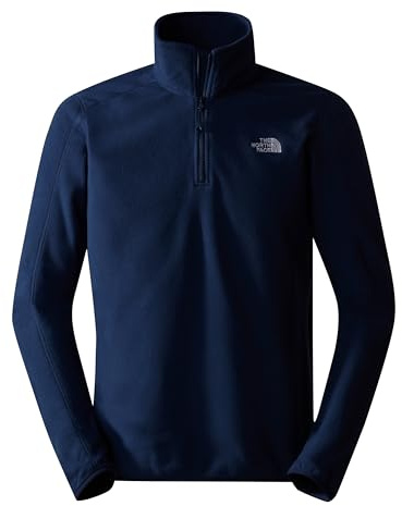 The North Face NF0A4M9T4GV1 Men’s Resolve Fleece 1/4 Zip - EU Maglia Lunga Uomo Summit Navy-NPF Taglia XL