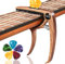 Kapodaster für Gitarre Kapodaster Capo Gitarre - Capodaster, Kapodaster Gitarre, inklusive 5 Plektren, für Akustikgitarre, E-Gitarre, Klassische Gitarre - Gitarren Equipment – Holzfarbe
