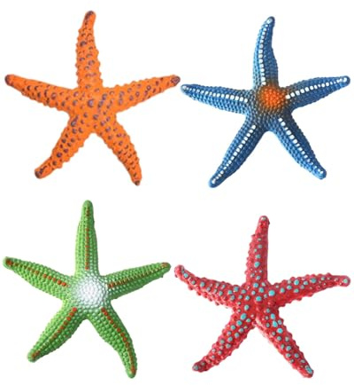 JUKOTA 4 Stück Tauchspielzeug für Kinder - Seestern Tauchen Spielzeug - Unterwasser Pool Spielzeug - Tauchen Wasser Spielzeug - Schwimmbad Pool Spielzeug - Badewanne Baby Kinder