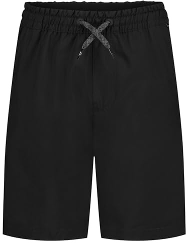Quiksilver Boys' Pull-On Amphibian Hybrid Shorts, Comfort Stretch Fabric, Water Friendly, Black Taxer, L14/16