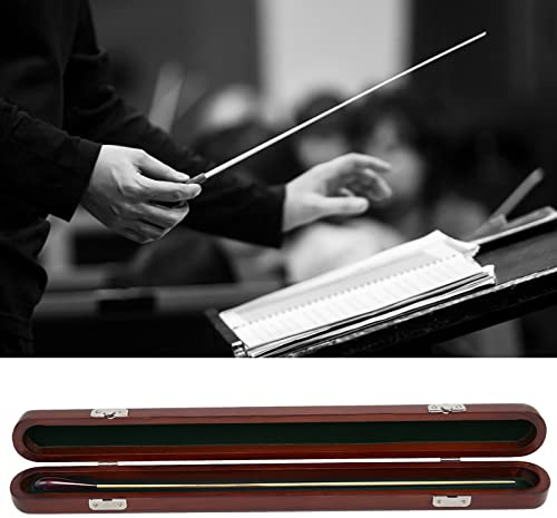 SPYMINNPOO Musical Commander Röd Sandelträbatonglåda, Extraordinärt Utseende och Utmärkt Kvalitet, för Att Hålla Stafettpinnen, för Musikproffs, Sandelträmaterial i Röd Färg