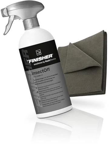wortek Insektsborttagare bil bilvårdsset av kock kemi THE FINISHER InsectOff insektsspray trädhartsavstånd flygspray bil rengöringsset insektsrengöring & wortek mikrofiberduk bil