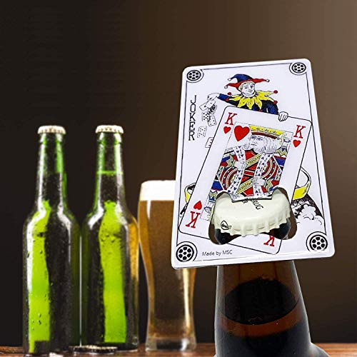 MSC Joker Bottle Opener Stainless Steel Joker Card Novelty Credit/Wallet Size Beer Opener Fathers Day Gift Joker1pc