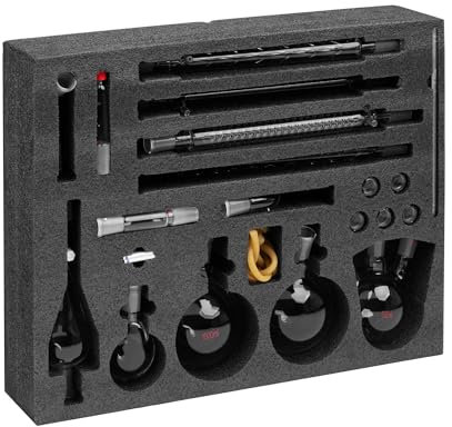 Steinberg Systems Laborgläser Set Destillation 32-teilig 24/40 250/500 / 1000 ml Borosilikatglas Labor-Glasgefäße Labor-Glasbehälter Labor-Glasgeräte