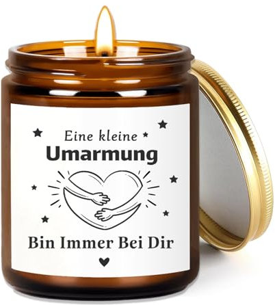 Geschenke für Freundin, Umarmung Lavendel Duftkerze Geschenk für Freundin Frauen, Kerze Beste Freundin Geschenke Geburtstag, Weihnachten Geburtstag Geschenke für Frauen Freundin Schwester