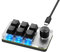SinLoon Mini Macro Programmable Keyboard USB Mini 6 Key 1 Knob Mechanical OSU Gaming Keyboard RGB DIY Multi-Function Keyboard Compatible with Mac OS, Windows (Black)