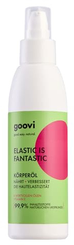 GOOVI Elastic Is Fantastic Body Oil - Natürliches Körperöl mit 6 Ölen & Vitamin E – Mehr Elastizität & Feuchtigkeit - 140ml