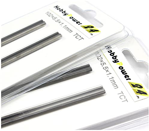 4x Hartmetall Hobelmesser Wendemesser Messer für Hobel Elektrohobel 102mm AEG ATLAS - COPCO EH102 / HB750 / HBE800