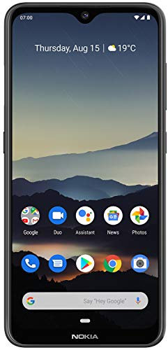 Nokia 7.2 - Smartphone débloqué 4G - (6,3 pouces - 128Go ROM - 6Go RAM - Double SIM - Android One PIE 9.0) Gris Foncé