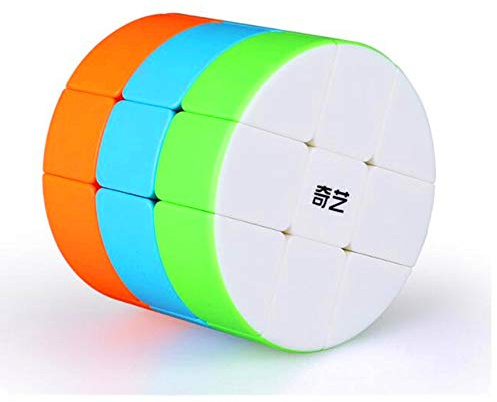 cuberspeed Cylinder 3x3 stickerless Speed Cube 3x3x3 Barrel Cube Round Column Speed Cube Creative Puzzle Cube Toys for Kids Beginners