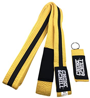 Choke&Chill Ceinture de Jiu-Jitsu brésilien BJJ pour adultes et enfants avec porte-clés Luta Livre