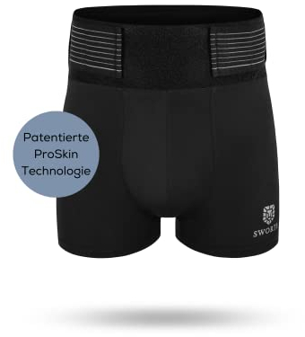 SWORTS Herren Core Underwear · Für LWS Rückenstütze · ProSkin Rückenbandage-Technologie (Diskreter Stützgürtel)