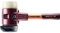 Simplex Schonhammer, Gummikomposition, mit Standfuß / Nylon; mit Tempergussgehäuse und hochwertigem extra kurzen Holzstiel | D=80 mm / Stielausführung=extra kurz | 3028.282