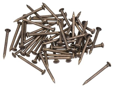 TOP-VIGOR Clout Nails 15mm, 50Pcs 1.2mm Carpet & Upholstery Tacks