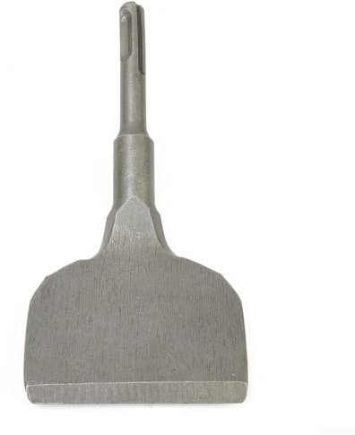 Cincel profesional compatible con SDS Plus para azulejos en un ángulo de extracción eficaz de 15 grados, dimensiones 75 x 165 mm