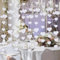 AOZUO 52Ft White Heart Garland, Valentine's Day Party Decorations Wedding Hanging Decoration Tinsel Streamer Banner for Birthday Anniversary Bridal Shower Engagement Bachelorette Galentines