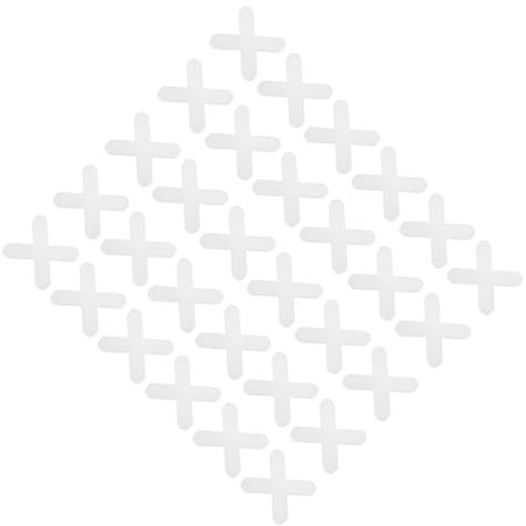 Holibanna 1000 Pièces croix de tuile entretoises nivellement niveleurs joint de carrelage spatule carrelage espaceurs de carreaux de céramique espaceurs de carreaux de porcelaine Plastique