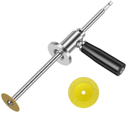 Joselin Cortador de Tubos Interiores para PVC, Herramientas de Corte Interior de Plomería de Acero Inoxidable con Disco de Corte de Grano de Diamante.