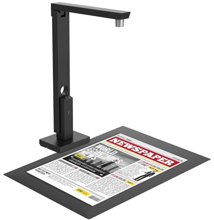 800 Pro bärbar dokumentskanner 8MP 270 DPI Snabb skanning 1s/sida, lätt A4-skanner for platta ark, enkel att använda
