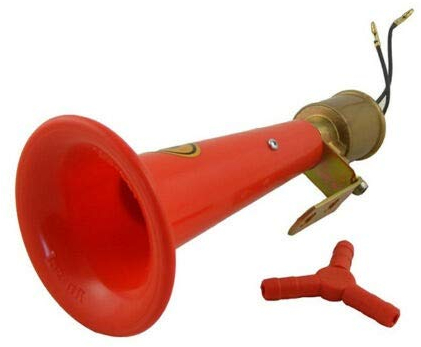 flexzon Wolf Pfeife rot Lufthupe High Pitched Air Horn 24 Volt