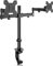 Bracwiser Monitorhalterung 2 Monitore für 13-27 Zoll LED LCD Bildschirm, VESA Monitor Halterung Höhenverstellbar Neigbar Schwenkbar Drehungbar Dual Monitor Arm Gewicht Max 10 kg VESA 75/100mm MD7442