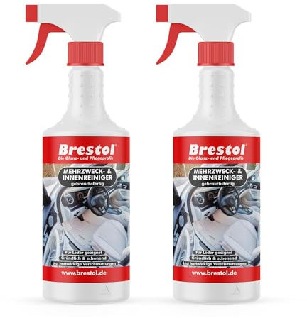 Brestol® Neutralreiniger gebrauchsfertig 2X 750 ml - Vielseitige Reinigung für alle Oberflächen - Effektiv und sparsam – Ideal für die Autopflege - Cockpitreiniger, Mehrzweckreiniger