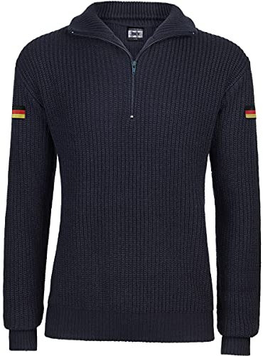 BWuM Bundeswehr Troyer mit Flaggen, Größe:L, Farbe:Navy Blau