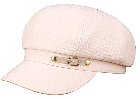 Casquette Gavroche Femme Chapeau de Soleil Respirant Chapeau de Gavroche Newsboy Cap pour Printemps et été Casquette Solide Couleur Chapeau Traditionnel Classique