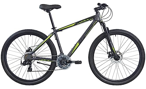 Legnano Lavaredo L750, Mountain Bike 27.5 pollici Alluminio, Colore Grigio Matt, Giallo, Taglia 43
