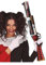 Harley Quinn Style Fancy Dress Red and Black Plastic Prop Shot Gun 68cm