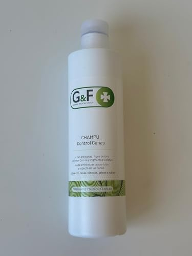 Champú control Canas. Ayuda a minimizar la aparición y aspecto de las canas. Champú anticanas. Shampoo. Champú natural contra las canas en envase de 300ml. Para el cuidado diario del cabello. Champús.