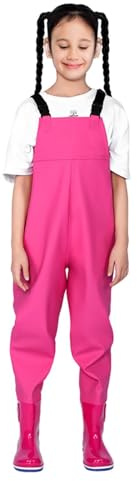 Guadatori per bambini con stivali, Waders da pesca per bambini | Stivali da caccia giovanili in un pezzo con stivali, waders da caccia, impermeabili, tute d'acqua, pantaloni impermeabili per