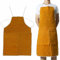 Oniissy Leather Welding Apron Cowhide for PROTECTION Bib Heavy Duty Heat Resistant Adjustable Straps for Welders Carpenters Blacksmiths Yellow 65 * 95 cm